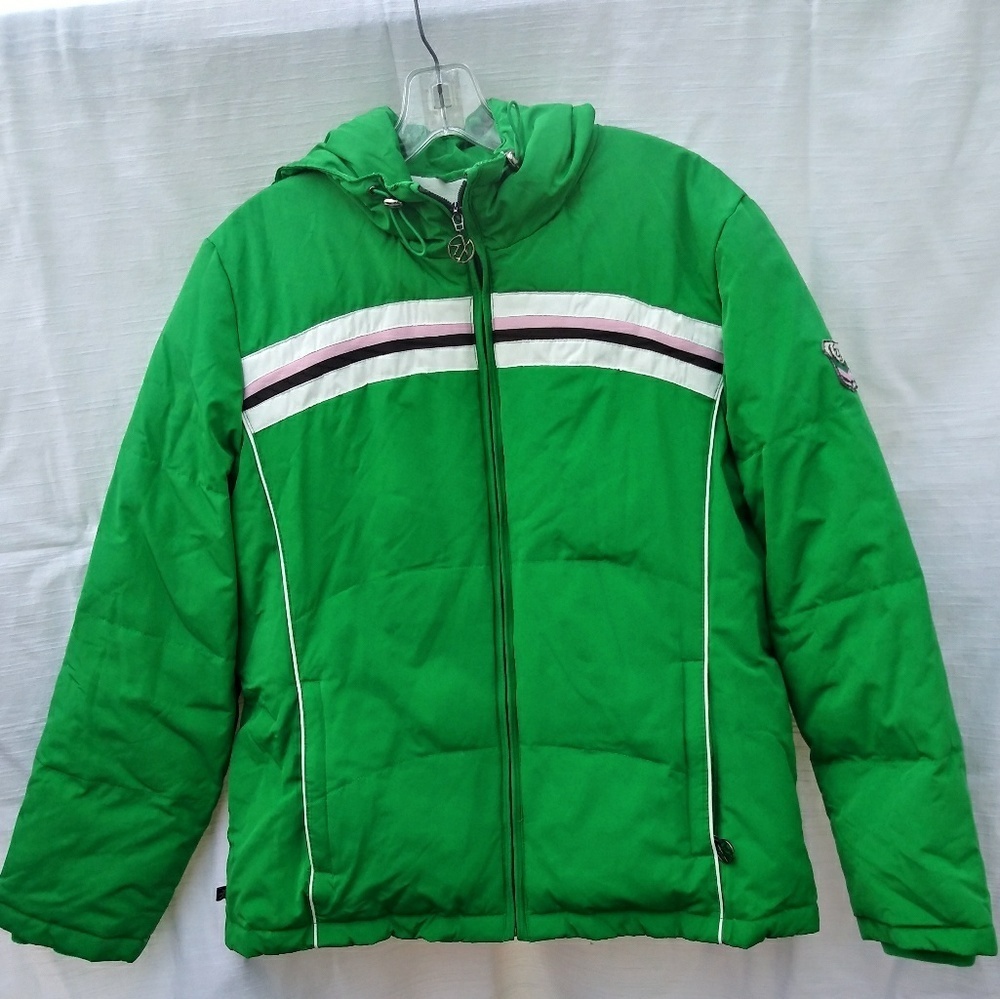 Zeroxposur | Vintage Green striped jacket Sz L